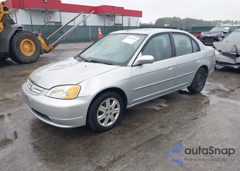 2003 Honda Civic Ex из США, поврежденный, VIN 2HGES26723H552245